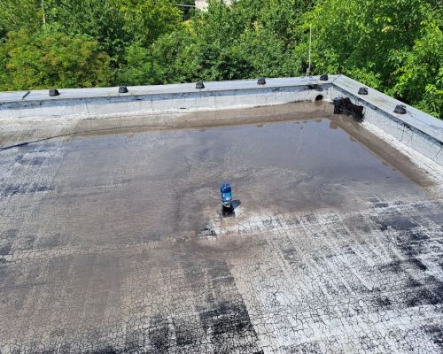 Náter lepenkovej strechy Senec